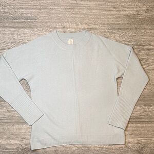 Joie 100% Cashmere Soft Smokey Blue Crewneck sweater sz L
